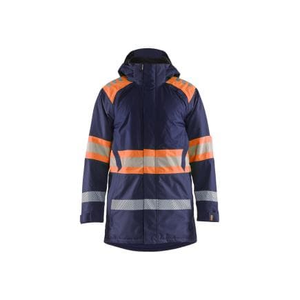 BLAKLADER 448519778953L - Parka hiver haute-visibilité Marine/Orange