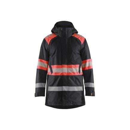 BLAKLADER 448519779955L - Parka hiver haute-visibilité Noir/Rouge