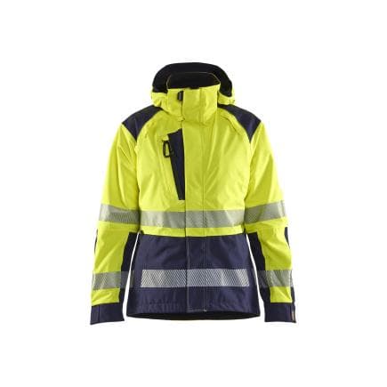 BLAKLADER 443619873389M - Veste hardshell haute-visibilité femme Jaune/Marine