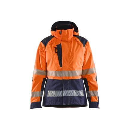 BLAKLADER 443619875389S - Veste hardshell haute-visibilité femme Orange/Marine