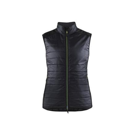 BLAKLADER 386420309933M - Gilet doublé femme Warm Noir/Jaune