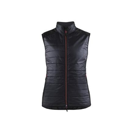BLAKLADER 386420309956M - Gilet doublé Warm femme Noir/Rouge