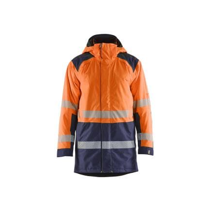 BLAKLADER 445719875389L - Parka hiver haute-visibilité Orange/Marine
