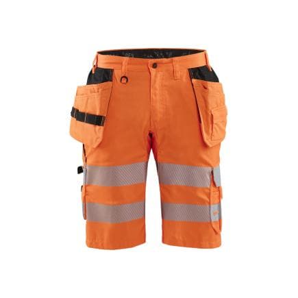 BLAKLADER 158618115300C52 - Short artisan haute-visibilité avec stretch Orange