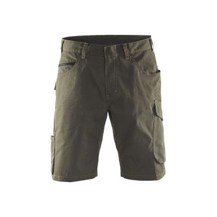 BLAKLADER 149913304599C48 - Short Service Vert Kaki/Noir