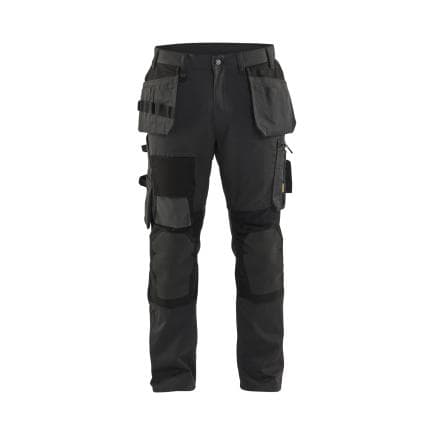 BLAKLADER 155418609899C52 - Pantalon artisan avec stretch Gris Foncé/Noir
