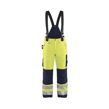 BLAKLADER 188519773389C54 - Pantalon hiver haute-visibilité Jaune/Marine