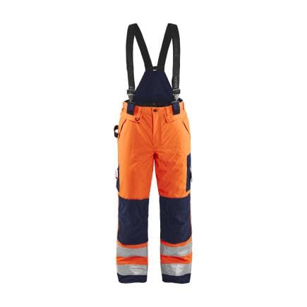 BLAKLADER 188519775389C46 - Pantalon hiver haute-visibilité Orange/Marine