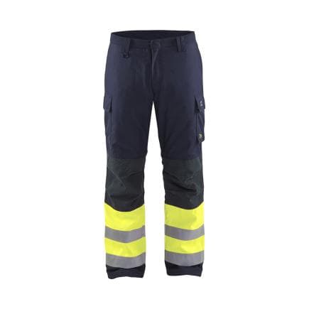 BLAKLADER 186915148933C54 - Pantalon hiver Multinormes Hi Vis Marine/Jaune