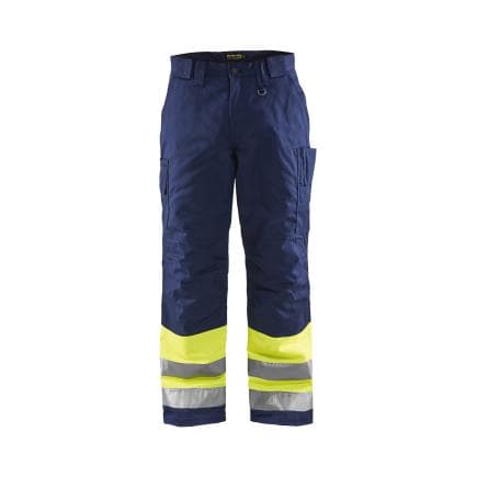BLAKLADER 186218113389C54 - Pantalon haute-visibilité hiver Jaune/Marine
