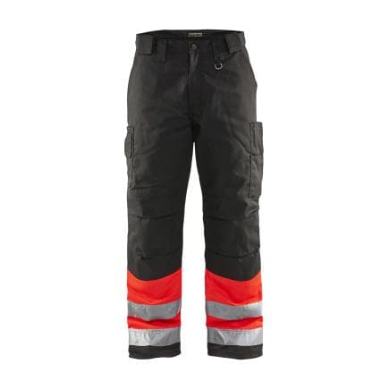 BLAKLADER 186218115599C48 - Pantalon haute-visibilité hiver Rouge/Noir