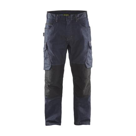 BLAKLADER 149711418999C48 - Pantalon Service denim stretch 2D Marine/Noir