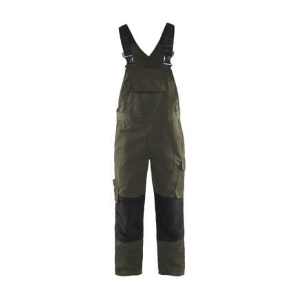 BLAKLADER 269513304599C46 - Cotte à bretelles avec stretch Vert Kaki/Noir