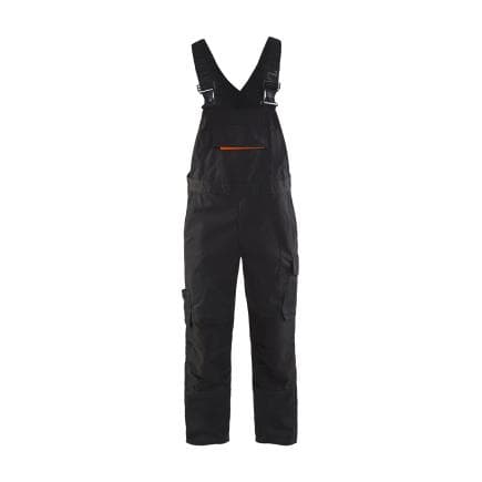 BLAKLADER 269513309956C48 - Cotte à bretelles avec stretch Noir/Rouge