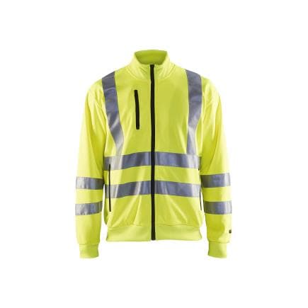 BLAKLADER 335819743300M - Sweat zippé haute-visibilité Jaune