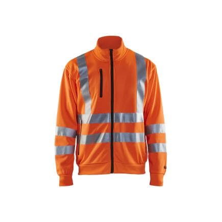 BLAKLADER 335819745300L - Sweat zippé haute-visibilité Orange