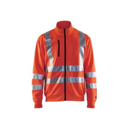 BLAKLADER 335819745500M - Sweat zippé haute-visibilité Rouge