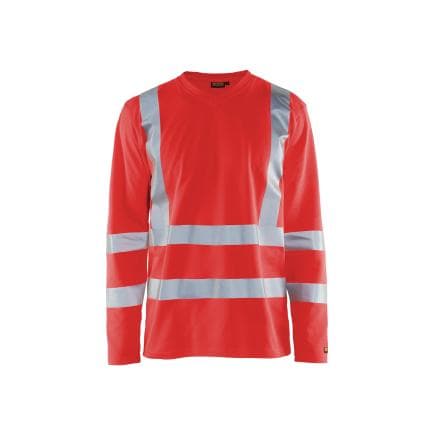 BLAKLADER 338110705500S - T-shirt manches longues haute-visibilité anti-UV Rouge