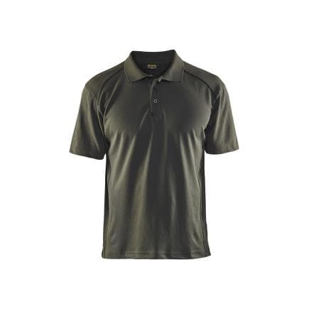 BLAKLADER 332610514600M - Polo anti-UV anti-odeur Vert armée