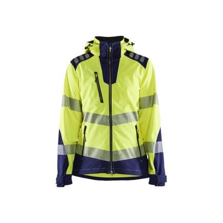 BLAKLADER 479125133389M - Veste Softshell haute-visibilité femme Jaune/Marine