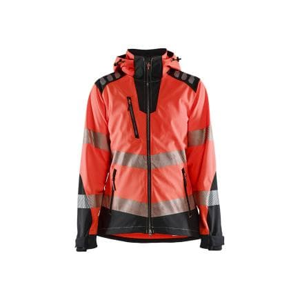 BLAKLADER 479125135599S - Veste Softshell haute-visibilité femme Rouge/Noir