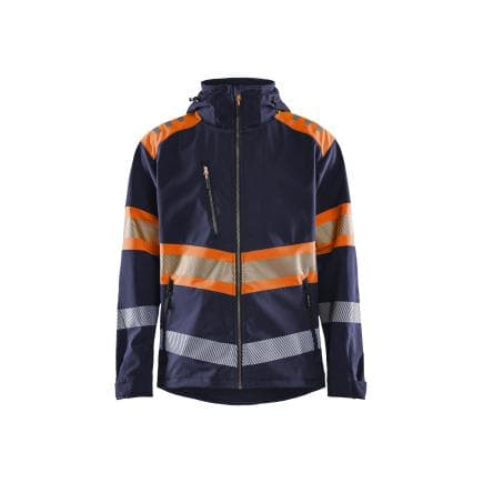 BLAKLADER 4494251389534XL - Veste Softshell haute visibilité Marine/Orange