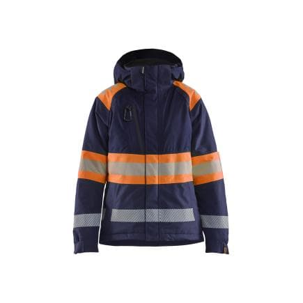 BLAKLADER 447019778953M - Veste hiver haute-visibilité femme Marine/Orange