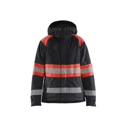 BLAKLADER 447019779955M - Veste hiver haute-visibilité femme Noir/Rouge