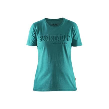 BLAKLADER 343110424909S - T-shirt imprimé 3D femme Bleu canard