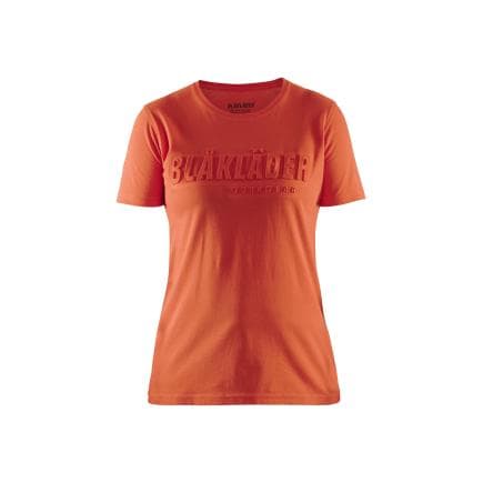BLAKLADER 343110425409XXXL - T-shirt imprimé 3D femme Orange/Rouge