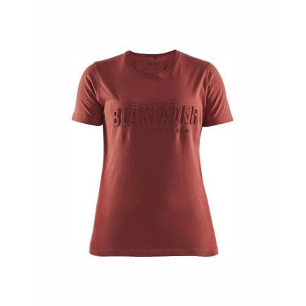 BLAKLADER 343110425909M - T-shirt imprimé 3D femme Rouge brique