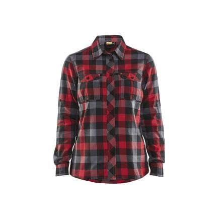 BLAKLADER 320911525699M - Chemise flanelle femme Rouge/Noir