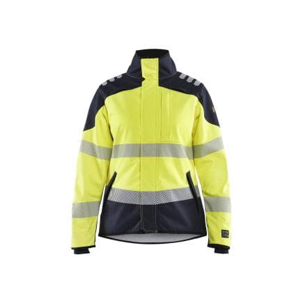 BLAKLADER 444815603389L - Veste Softshell multinormes Hi Vis femme Jaune/Marine
