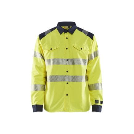 BLAKLADER 323915173389XXL - Chemise multinormes Hi Vis inhérent Jaune/Marine