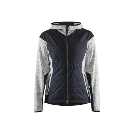 BLAKLADER 593121179099S - Veste Hybrid femme Gris chiné/Noir