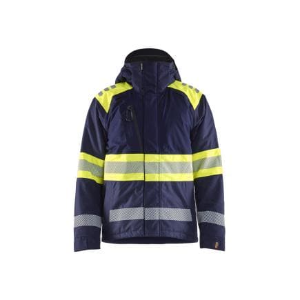 BLAKLADER 448019778933XXL - Veste hiver haute-visibilité Marine/Jaune