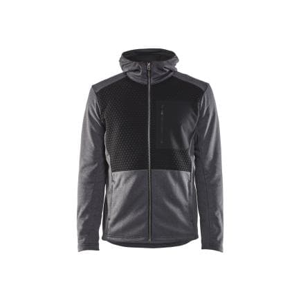 BLAKLADER 354025339991S - Sweat zippé à capuche Noir melange