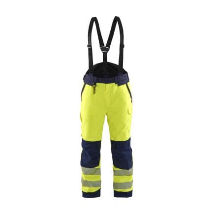 BLAKLADER 187519773389M - Pantalon hiver haute-visibilité Jaune/Marine