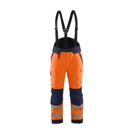 BLAKLADER 187519775389M - Pantalon hiver haute-visibilité Orange/Marine