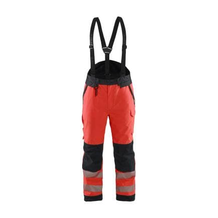 BLAKLADER 187519775599L - Pantalon hiver haute-visibilité Rouge/Noir