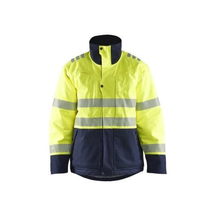 BLAKLADER 451715343389M - Veste hiver multinormes Hi Vis Jaune/Marine