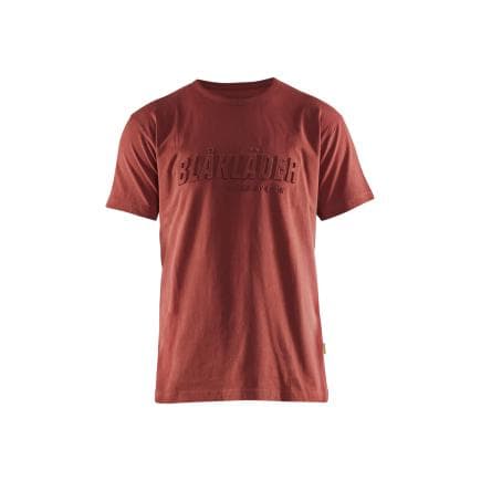 BLAKLADER 353110425909M - T-shirt imprimé 3D Rouge brique