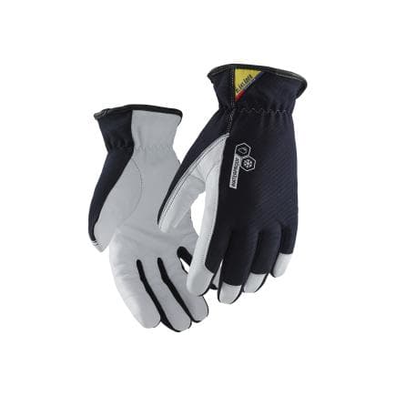 BLAKLADER 2812147486109 - Gant de travail doublé WP Bleu marine foncé/Blanc