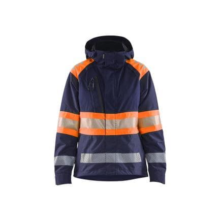 BLAKLADER 443019778953M - Veste hardshell haute-visibilité femme Marine/Orange