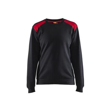 BLAKLADER 340811589956M - Sweat femme Noir/Rouge
