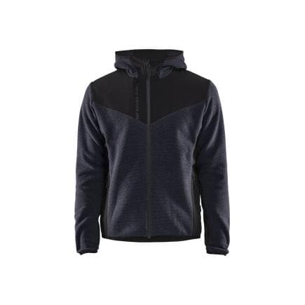 BLAKLADER 594025368699M - Veste tricotée Softshell Marine foncé/Noir