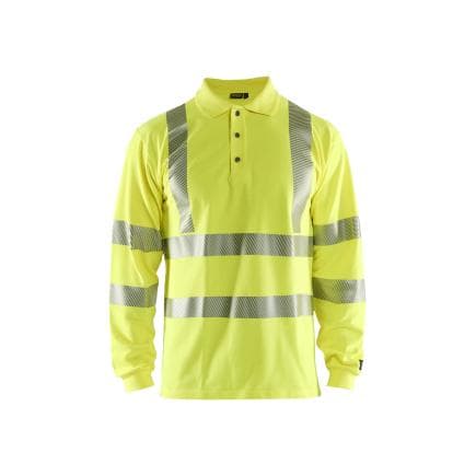 BLAKLADER 343917413300M - Polo multinormes Hi Vis à manches longues Jaune