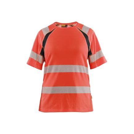 BLAKLADER 350325375599M - T-shirt haute-visibilité femme Rouge/Noir