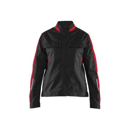 BLAKLADER 444318329956M - Veste Industry stretch femme Noir/Rouge