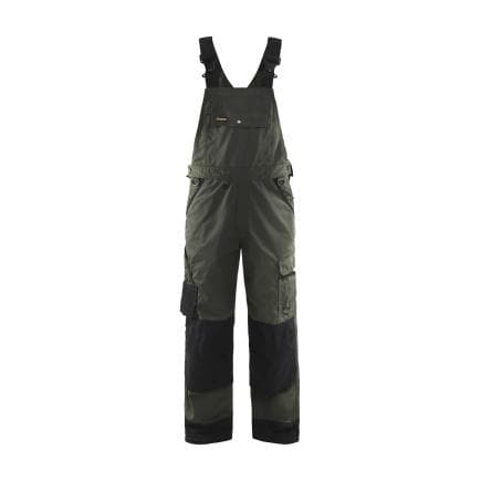 BLAKLADER 265418354699C146 - Cotte à bretelles Garden Vert armée/Noir